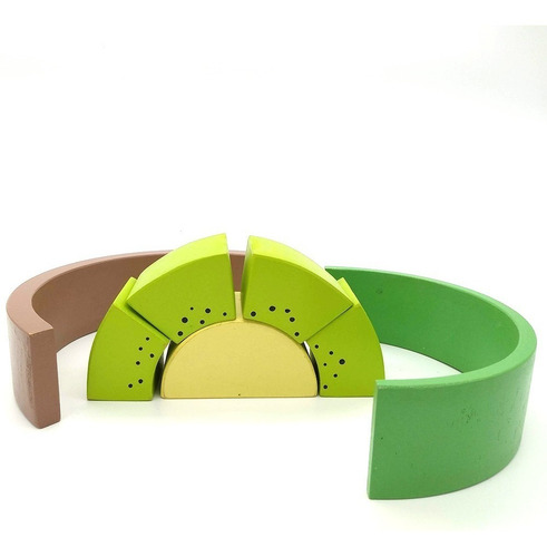 Juego Didactico Encastrable Kiwi Madera Montessori / Waldorf