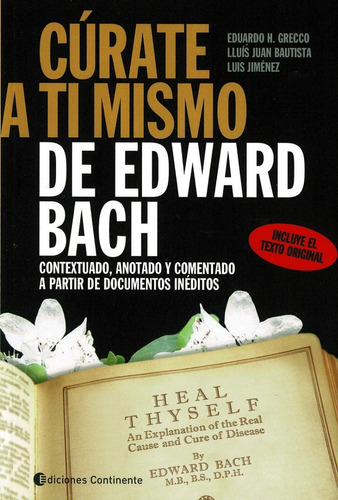 Libro - Cúrate A Ti Mismo - Edward Bach