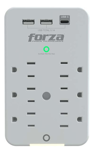 Forza Protector Contra Sobretensiones De Pared 110v Fwt631us