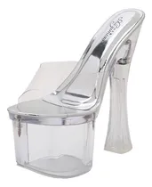 Comprar 2025 Zapatillas Altas De Cristal Para Mujer, Tacones Alt