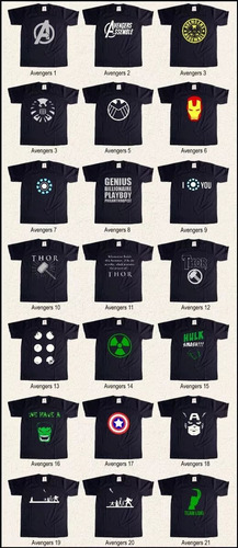 Remeras Civil War Capitan América Iron Man Thor Avengers