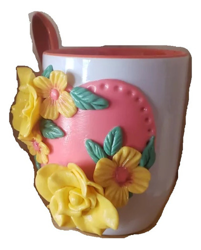 Tazas De Artesanía En Porcelana Fría.