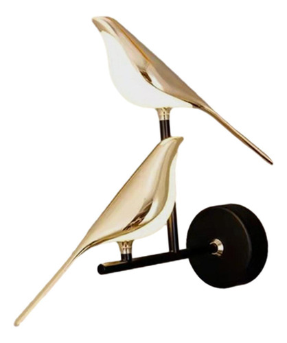 Lámpara De Pared Con Diseño Pájaro, Pared, Mes White