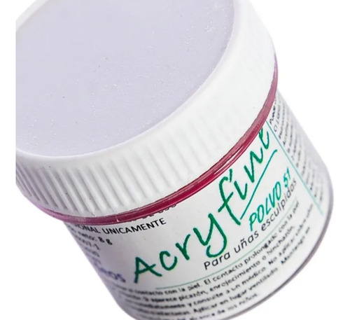 Acryfine Polimero Construcción Uñas Esculpidas Bordo X 8gr
