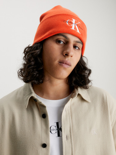 Gorro Monologo Beanie Naranja Calvin Klein
