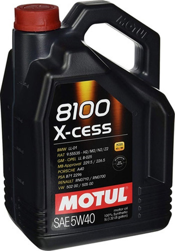 Aceite Motul Sintetico 8100 5w40 5lts