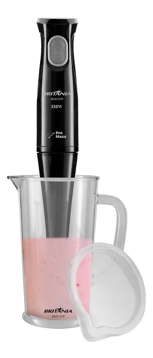 Mixer Britânia ​Bmx350p Preto com Lâminas ﻿Pro Maxx