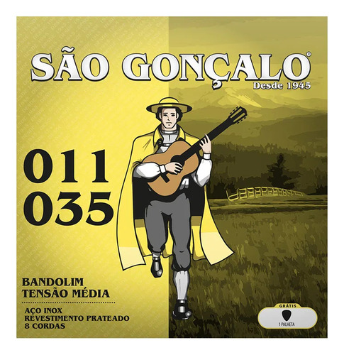 Cordas Bandolim 0.011 - 0.035 Sao Goncalo 136