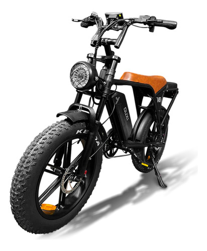 Bicicleta Elétrica Com Autonomia De 50 Km Bateria Durável V8