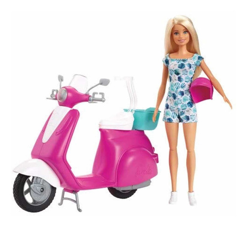 Barbie Motorizada Con Moto Importada