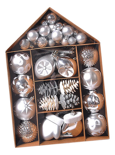 Set De 70 Bolas De Decoración Para Árbol De Navidad Con CoLG