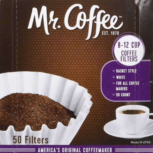 Filtros De Café Mr Coffee Para 812 Tazas, Paquete De 50 Unid