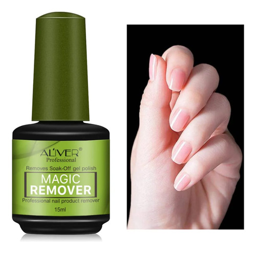Quita Esmalte Mágico 2 Min Gel Sin Acetona Daño Uña Postizas