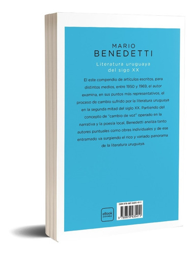 Literatura Uruguaya Del Siglo 20 - Mario Benedetti - Booket 