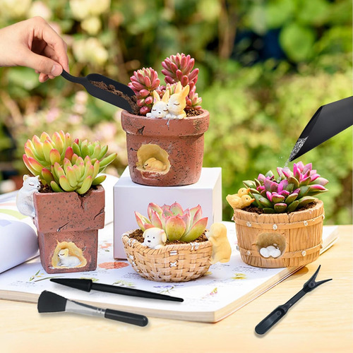 Kit Mini Herramientas Para Suculentas Con Pala Y Cuchara