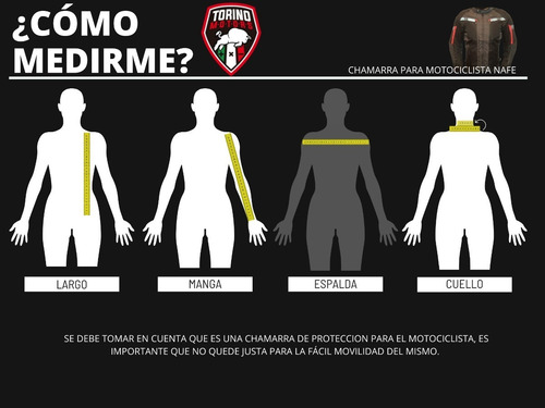 Chamarra Motociclista De Neopreno Con Protecciones Nafe