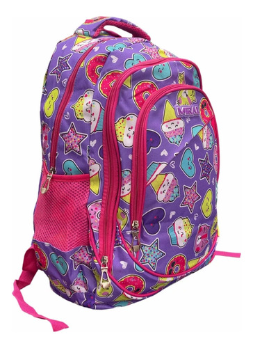 Mochila Escolar Infantil Estampada 18 Espalda