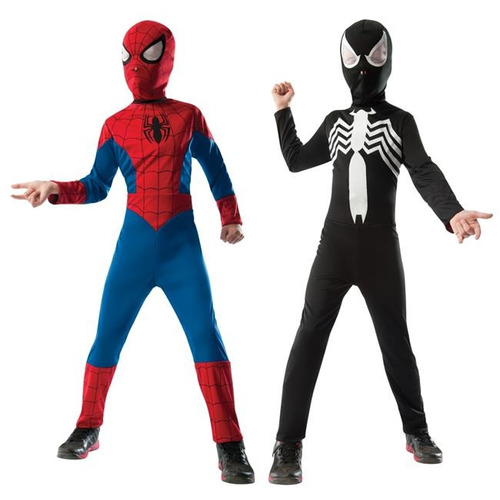 Disfraz Para Niño Spiderman Revesible Talla Small Halloween