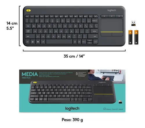 Teclado logitech con mouse pad sale