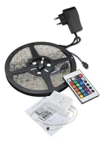 Comprar Kit Rollo Rgb Tira Led 5 Mts C\u002Fcontrol Receptor Efectos 220v