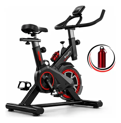 Bicicleta Ergométrica Meta Parts Spinning X11 Cor Preto/vermelho Com Garrafinha Brusfit