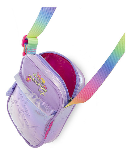 Bolsa Niñas Crossbody Cloe Janat Mediano Color Lila