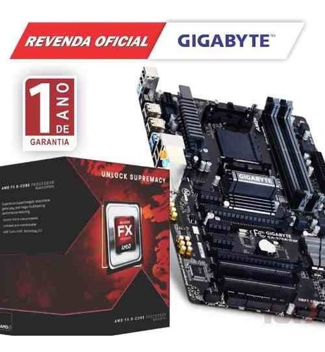 Kit Processador Amd Fx-8350 + Gigabyte Ga-970a-ds3p