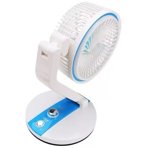 Mini Ventilador Luminária Abajur Led 360 Graus Recarregável
