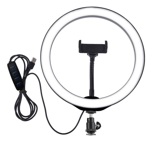 Kit De Luz Led Con Soporte Regulable Por Usb Para Selfies Y