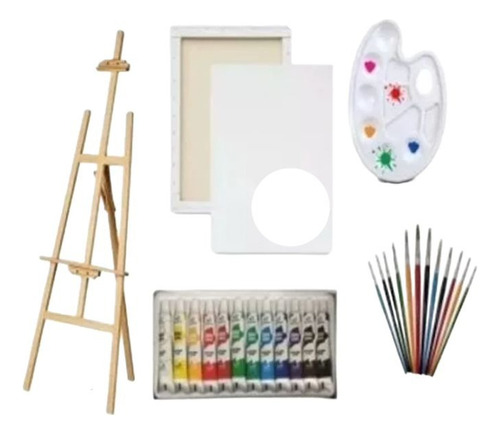 Set De Pintura Arte Acrílicos Kit Para Pintar (envio Gratis)