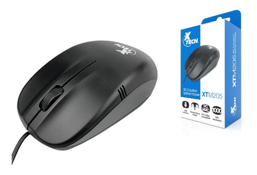 Mouse Simple Usb Oficina Pc Escritorio Xtech Xtm-205 Optico
