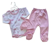 Comprar Ajuar Conjunto Recien Nacida Bebe Algodon Rosa Recien Nacida