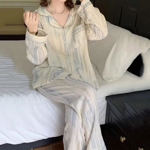 Pijama Mujer Camisa Pantalon Importado 2505