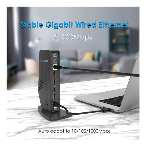 Docking Station Displaylink Wavlink 2 Monitores 4k 5k