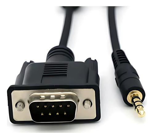 Kit Com 2 Cabos Rs232 Serial Db9 Macho X P2 Estéreo