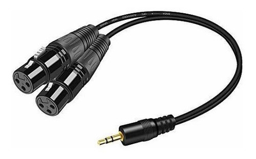 Yeung Qee 3.5mm Trs Estereo Macho A Dual Xlr Hembra Y-split