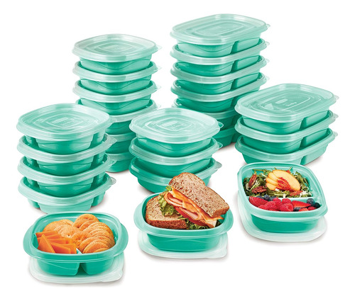 Juego De 50 Recipientes De Almacenamiento De Alimentos Con T