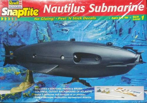 Maqueta Submarino Nautilus 1/100 Snaptite Revell Monogram 