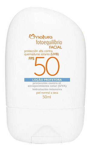 Protector Solar Facial Fps 50 Piel Normal A Seca De Natura 