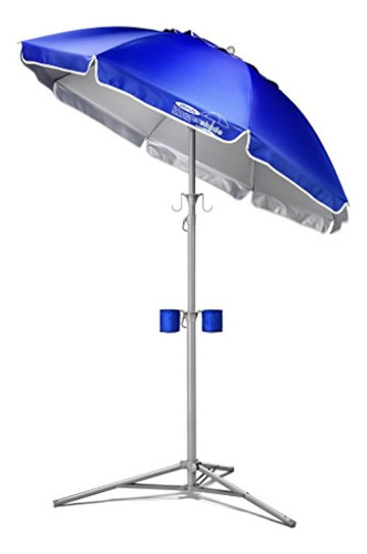 Sombrilla Portatil Para Playa Wondershade Color Azul Royal Blue Lisa