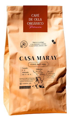 Café De Olla Orgánico 100% Mexicano Edición Limitada 485g