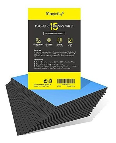 Hojas Magneticas Adhesivas Y  Flexibles -10x15cm - 15u. 