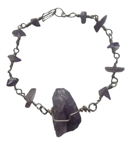 Pulsera De Alpaca Con Piedras Energéticas