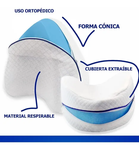 Almohada Para Piernas Ortopédica Cojin Embarazo Andromeda In Blanco