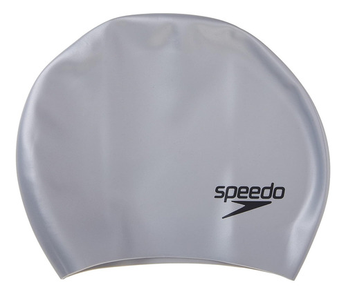 Gorra De Silicon Para Cabello Largo Speedo Silicon Unitalla Color Plata