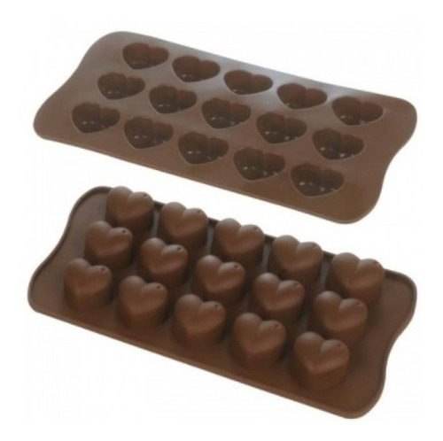 Molde De Silicona Chocolate Bombones Corazones San Valentín