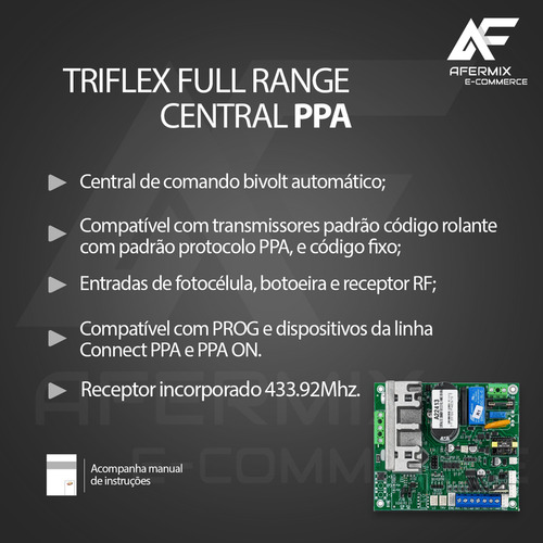 Central De Comando Triflex Full Range Bivolt Eletrônico Ppa