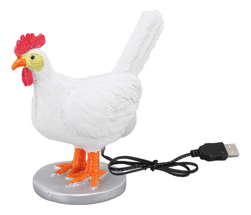 Lámpara De Pollo Divertida Gallina Que Pone Huevos Luz Resin