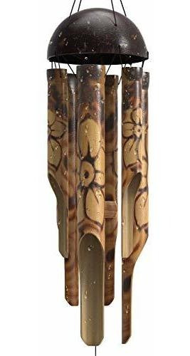 Campanillas De Viento Rusticas De Bambu Tamaño Pequeño