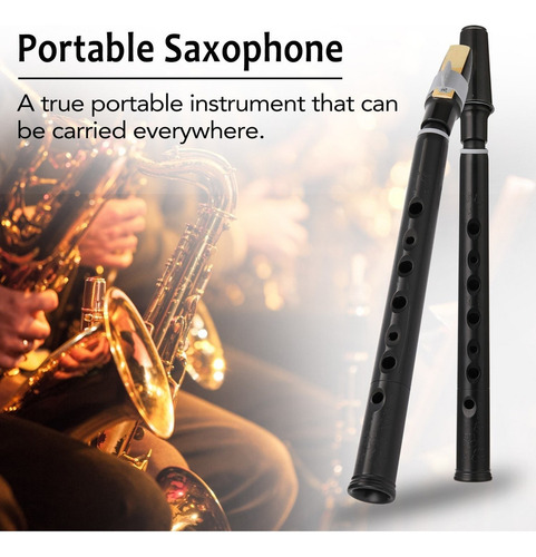 . Sax Mini Saxofón Portátil Negro Pequeño Saxofón De